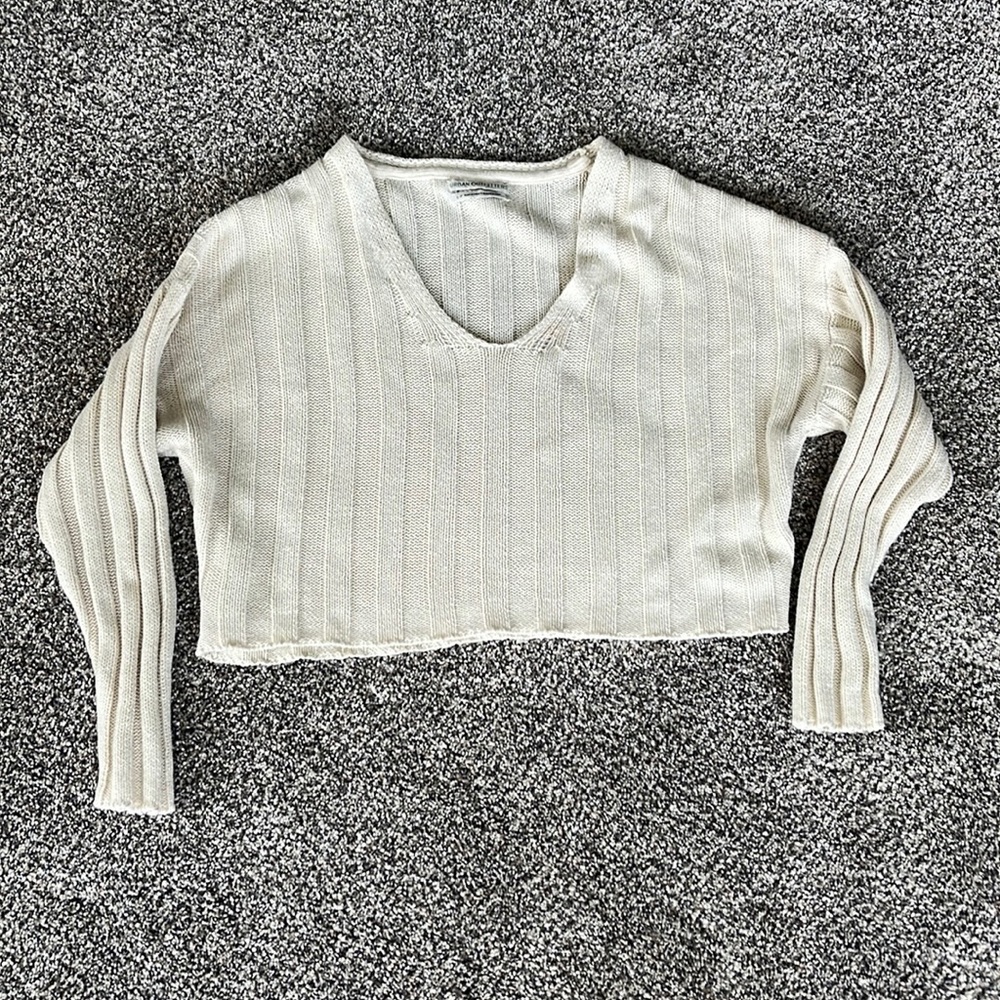 Urban Outfitters Cropped White Sweater